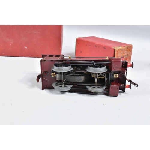 270 - A BOXED HORNBY O GAUGE NO.501 LOCOMOTIVE, No.5600, L.M.S. maroon livery (sans serif version), missin... 