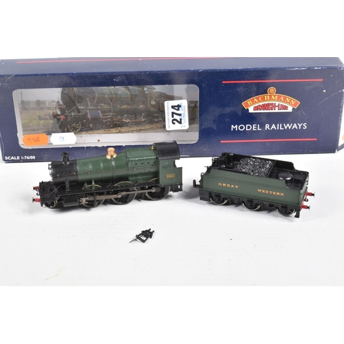 274 - THREE BOXED BACHMANN OO GAUGE GREAT WESTERN RAILWAY LOCOMOTIVES, Manor class 'Lechlade Manor' No.782... 