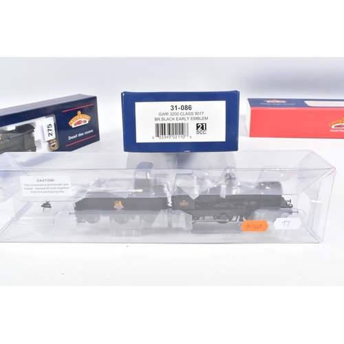 275 - TWO BOXED BACHMANN OO GAUGE GREAT WESTERN RAILWAY LOCOMOTIVES, Earl class No.9017, B.R. black livery... 