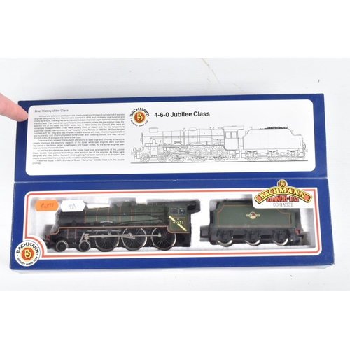 284 - TWO BOXED BACHMANN OO GAUGE LOCOMOTIVES, B1 class 'Viscount Ridley' No.61241, B.R. black livery (31-... 