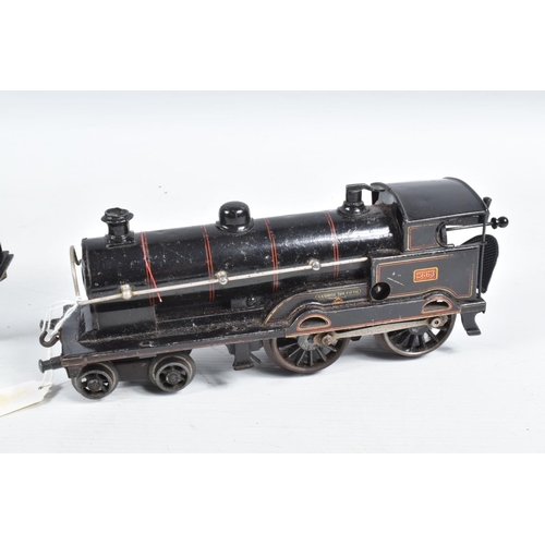 285 - A BING FOR BASSETT-LOWKE CLOCKWORK O GAUGE LOCOMOTIVE, 'George the Fifth', No.2663, L.N.W.R. lined b... 