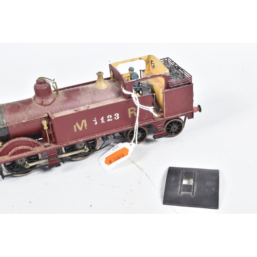 290 - TWO KIT BUILT O GAUGE TANK LOCOMOTIVES, unmarked 0-4-4T in M.R. maroon livery No.1123 and Vulcan 0-6... 