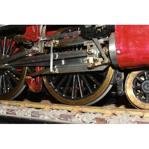 310 - A 3.5 INCH GAUGE LIVE STEAM MODEL OF THE PRINCESS CLASS LOCOMOTIVE AND TENDER, 'The Princess Royal' ... 