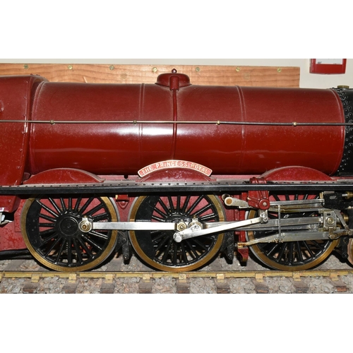 310 - A 3.5 INCH GAUGE LIVE STEAM MODEL OF THE PRINCESS CLASS LOCOMOTIVE AND TENDER, 'The Princess Royal' ... 