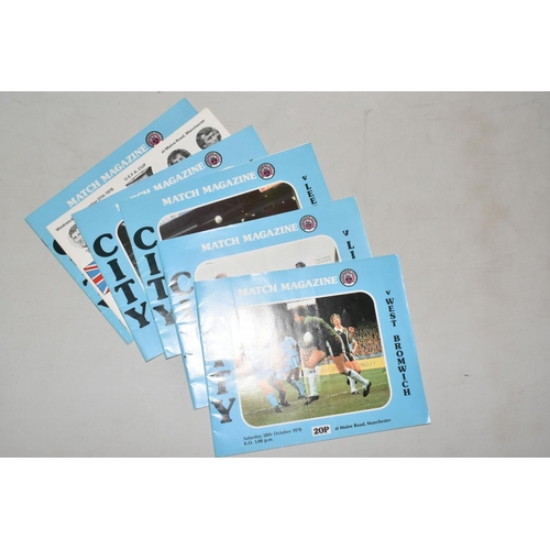 321 - A COLLECTION OF MANCHESTER CITY FOOTBALL CLUB PROGRAMMES, APPROXIMATELY 150, OVER VARIOUS DECADES FR... 