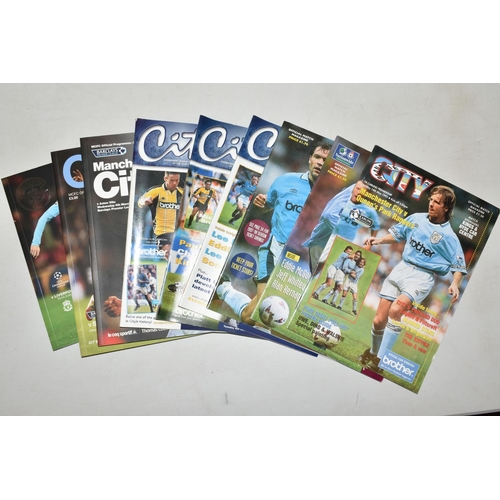 321 - A COLLECTION OF MANCHESTER CITY FOOTBALL CLUB PROGRAMMES, APPROXIMATELY 150, OVER VARIOUS DECADES FR... 