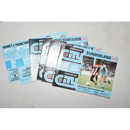 321 - A COLLECTION OF MANCHESTER CITY FOOTBALL CLUB PROGRAMMES, APPROXIMATELY 150, OVER VARIOUS DECADES FR... 