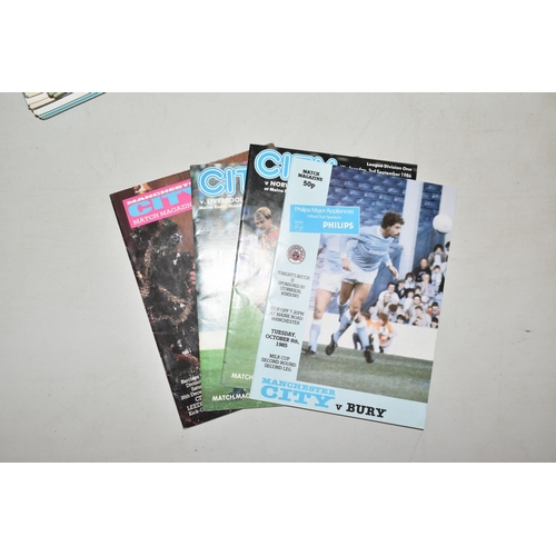 321 - A COLLECTION OF MANCHESTER CITY FOOTBALL CLUB PROGRAMMES, APPROXIMATELY 150, OVER VARIOUS DECADES FR... 