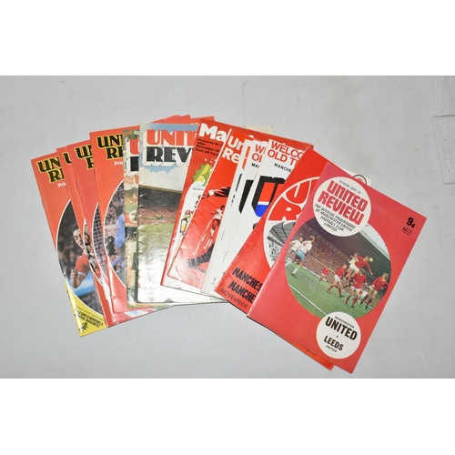 322 - A COLLECTION OF MANCHESTER UNITED FOOTBALL CLUB  PROGRAMMES, APPROXIMATELY 150, OVER VARIOUS DECADES... 