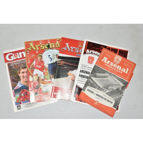 323 - A COLLECTION OF ARSENAL FOOTBALL CLUB PROGRAMMES, APPROXIMATELY 120, OVER VARIOUS DECADES FROM THE L... 