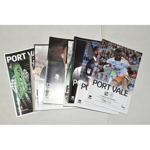 325 - A COLLECTION OF PORT VALE FOOTBALL CLUB PROGRAMMES, APPROXIMATELY 150 DATING FROM 1980's to the 2000... 