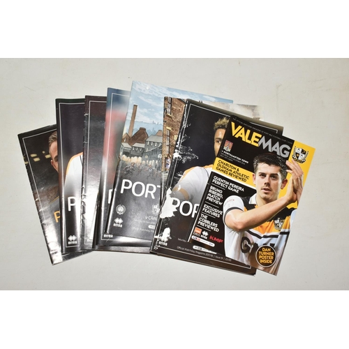 325 - A COLLECTION OF PORT VALE FOOTBALL CLUB PROGRAMMES, APPROXIMATELY 150 DATING FROM 1980's to the 2000... 