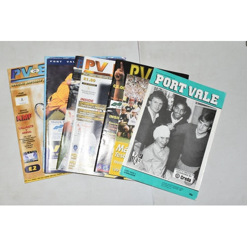 325 - A COLLECTION OF PORT VALE FOOTBALL CLUB PROGRAMMES, APPROXIMATELY 150 DATING FROM 1980's to the 2000... 