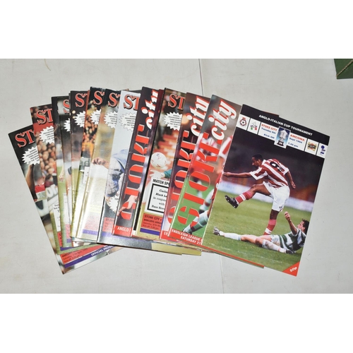 326 - A COLLECTION OF STOKE CITY FOOTBALL CLUB PROGRAMMES APPROXIMATELY 80 DATING FROM 1960's to 1990's, a... 