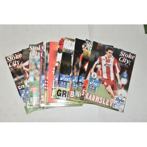 326 - A COLLECTION OF STOKE CITY FOOTBALL CLUB PROGRAMMES APPROXIMATELY 80 DATING FROM 1960's to 1990's, a... 