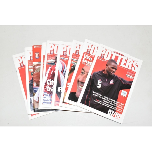 327 - A COLLECTION OF STOKE CITY FOOTBALL CLUB PROGRAMMES, APPROXIMATELY 200 TWENTY FIRST CENTURY,  includ... 