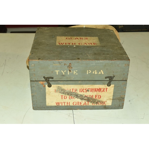 366 - TWO AIR MINISTRY COMPASSES IN THEIR FITTED CARRY BOXES, the first a Type P4A aircraft compass, numbe... 