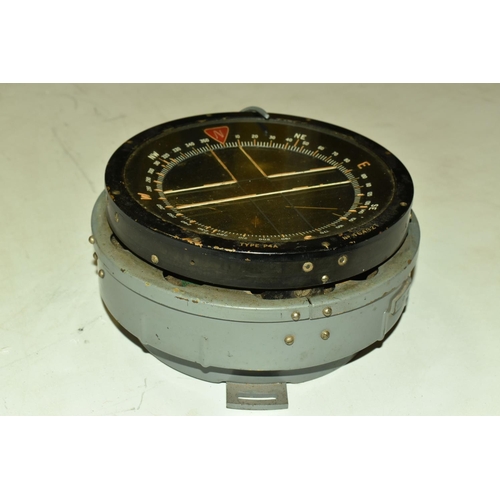 366 - TWO AIR MINISTRY COMPASSES IN THEIR FITTED CARRY BOXES, the first a Type P4A aircraft compass, numbe... 