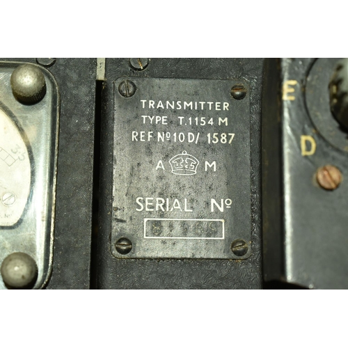 371 - AN AIR MINISTRY TYPE T1154M TRANSMITTER, reference no. 10D/1587, serial no. 81269 although poorly st... 