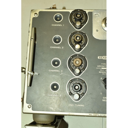 374 - A BENDIX RADIO TYPE TA-12 AIRCRAFT TRANSMITTER, serial C5294, stated weight 34lbs 4oz, input voltage... 