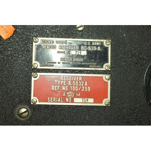 374 - A BENDIX RADIO TYPE TA-12 AIRCRAFT TRANSMITTER, serial C5294, stated weight 34lbs 4oz, input voltage... 