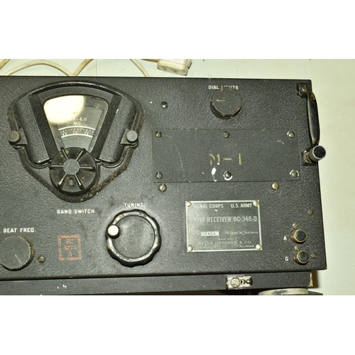 376 - A US ARMY SIGNAL CORPS RADIO RECEIVER, numbered BC-348-Q, serial number 5416, order number 2541-WF-4... 