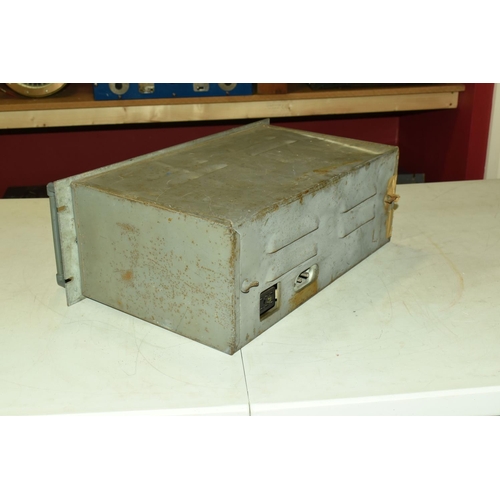 377 - A MILITARY R1392J RECEIVER RADIO, numbered 5820-99-953-7424, serial number EKCS 4294, dials move as ... 