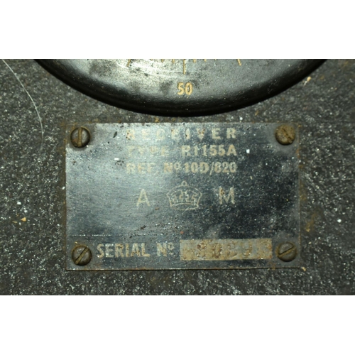 383 - TWO AF AIR MINISTRY RECEIVERS, the first a type R1155A, ref. 10D/820 serial number 3059, dial window... 