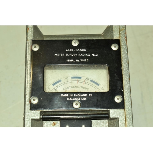 386 - THREE METER SURVEY RADIAC UNITS, no.2 models, 6665 - 110008, made by E.K. Cole Ltd, serial numbers 3... 