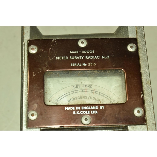 386 - THREE METER SURVEY RADIAC UNITS, no.2 models, 6665 - 110008, made by E.K. Cole Ltd, serial numbers 3... 