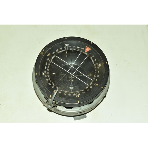 387 - THREE MILITARY COMPASSES, to include an Air Ministry type P10 compass reference 6A/1671, no. 1516 B,... 