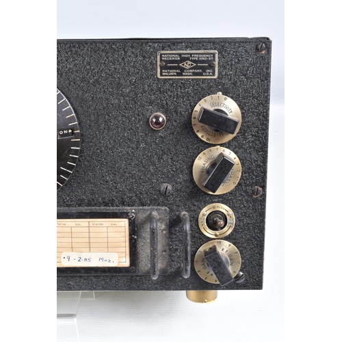 408 - A NATIONAL HIGH FREQUENCY RECEIVER, type HRO 5T, National Company Inc. Malden, Mass, USA, all dials ... 