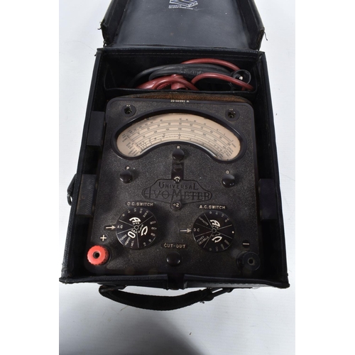 413 - THREE CASED NATO AVOMETER USED TO MEASURE AC AND DC VOLTAGE, the first is a multirange test set no.1... 