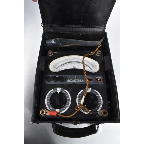 413 - THREE CASED NATO AVOMETER USED TO MEASURE AC AND DC VOLTAGE, the first is a multirange test set no.1... 