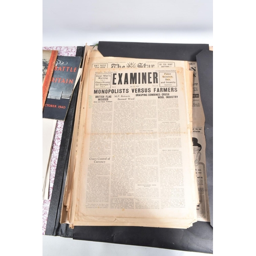 417 - A LARGE FOLDER CONTAINING A QUANTITY OF GERMAN POSTERS, magazines and newspapers, this includes edit... 