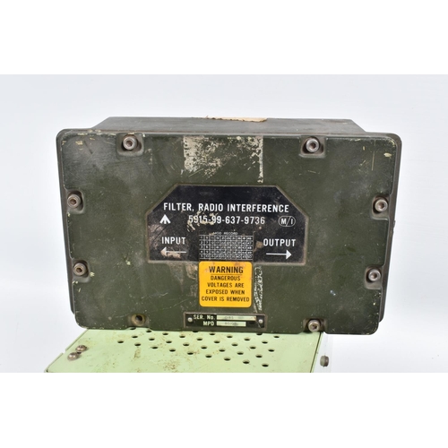 420 - A QUANTITY OF VARIOUS MILITARY RELATED ELECTRIC EQUIPTMENT, this lot includes a small electric motor... 