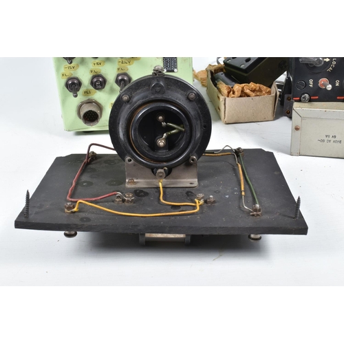 420 - A QUANTITY OF VARIOUS MILITARY RELATED ELECTRIC EQUIPTMENT, this lot includes a small electric motor... 