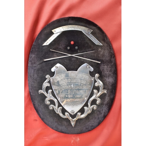 421 - EARLY 20TH CENTURY BRITISH LEGION INTEREST: - A LATE 20TH CENTURY DISPLAY CASE CONTAINING TEN OVAL V... 