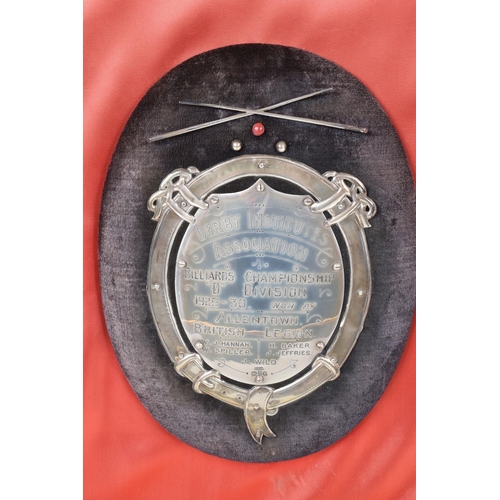 421 - EARLY 20TH CENTURY BRITISH LEGION INTEREST: - A LATE 20TH CENTURY DISPLAY CASE CONTAINING TEN OVAL V... 