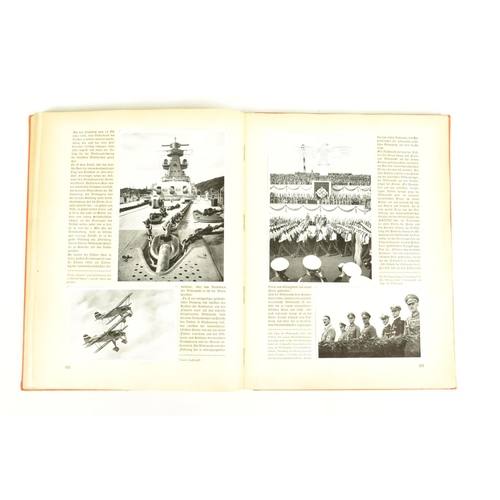 430 - A BOUND HARDBACK BOOK TITLED PICTURES OF THE LIFE OF THE FUHRER, in German the title is Adolf Hitler... 