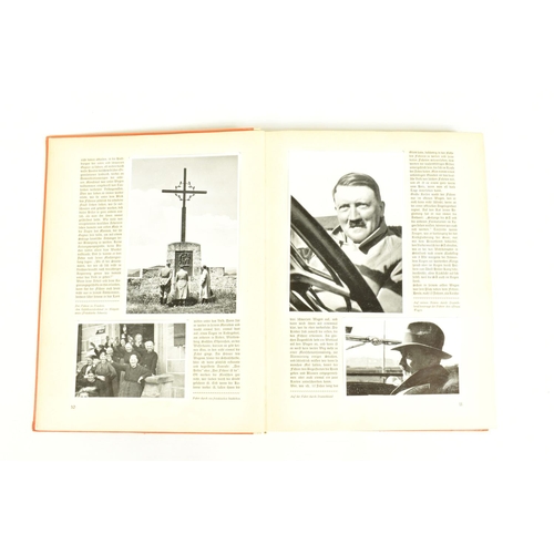 430 - A BOUND HARDBACK BOOK TITLED PICTURES OF THE LIFE OF THE FUHRER, in German the title is Adolf Hitler... 