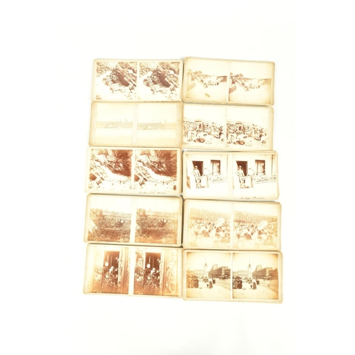 314 - STEREOSCOPIC CARDS:- A BOX OF CONTAINING APPROXIMATELY SEVENTY CARDS OF BRITISH SOCIAL HISTORY AND T... 