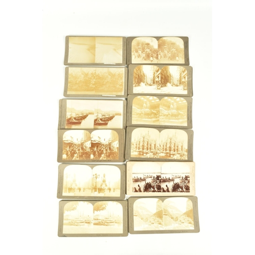 319 - STEREOSCOPIC CARDS, a collection of approximately one hundred and fifty-six Excelsior Stereoscopic T... 