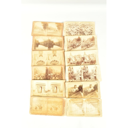 320 - STEREOSCOPIC CARDS, a collection of approximately one hundred and seventy-two stereoscopic cards, in... 