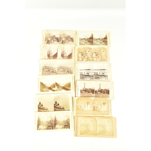 320 - STEREOSCOPIC CARDS, a collection of approximately one hundred and seventy-two stereoscopic cards, in... 