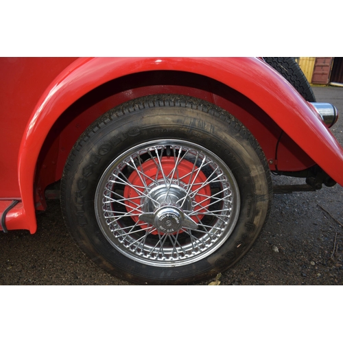 1001 - A 1954 MG TF VINTAGE SPORTS ROADSTER, THAT'S FULLY RESTORED in red, first registered January 2013 wi... 