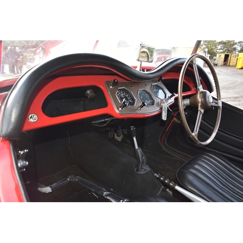 1001 - A 1954 MG TF VINTAGE SPORTS ROADSTER, THAT'S FULLY RESTORED in red, first registered January 2013 wi... 