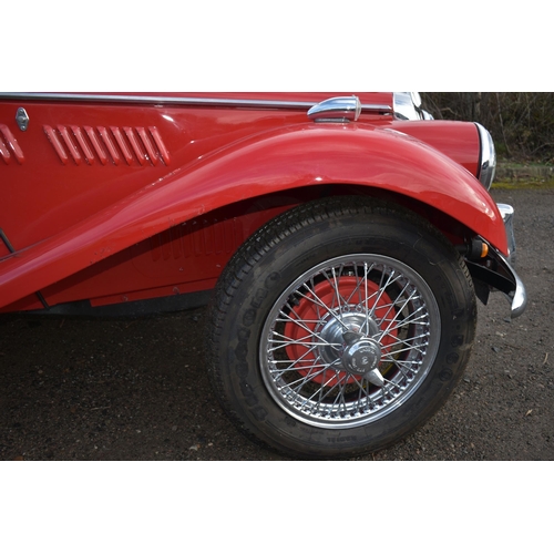 1001 - A 1954 MG TF VINTAGE SPORTS ROADSTER, THAT'S FULLY RESTORED in red, first registered January 2013 wi... 