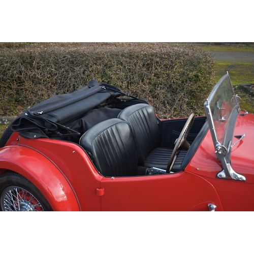 1001 - A 1954 MG TF VINTAGE SPORTS ROADSTER, THAT'S FULLY RESTORED in red, first registered January 2013 wi... 