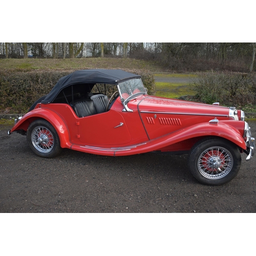 1001 - A 1954 MG TF VINTAGE SPORTS ROADSTER, THAT'S FULLY RESTORED in red, first registered January 2013 wi... 